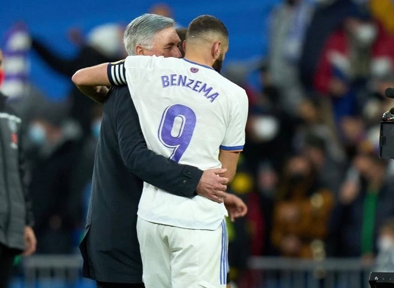 Karim Benzema dan Carlo Ancelotti