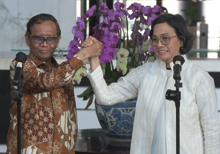 Mahfud dan Sri Mulyani