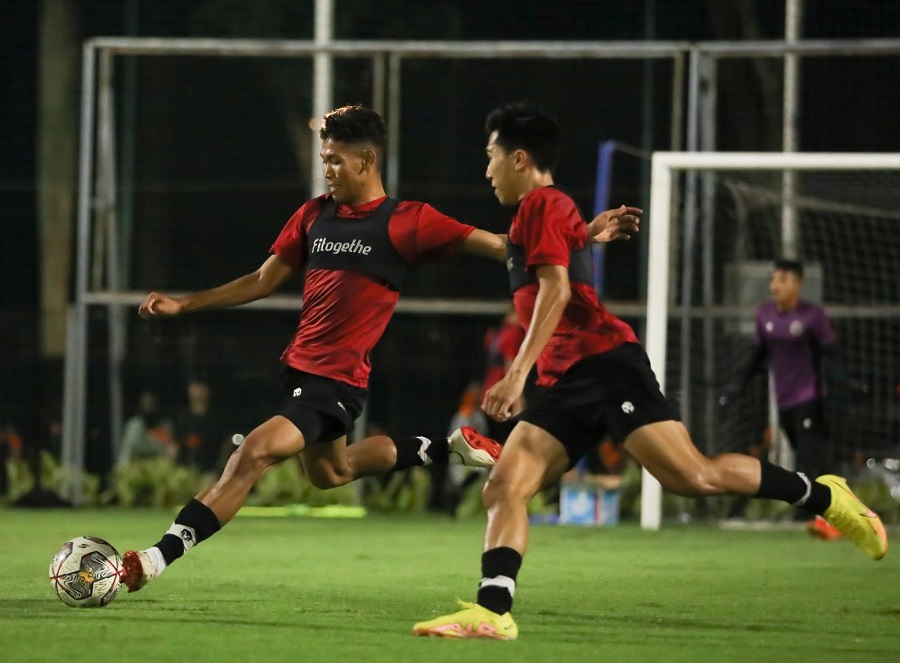 Timnas U-22 Indonesia saat TC