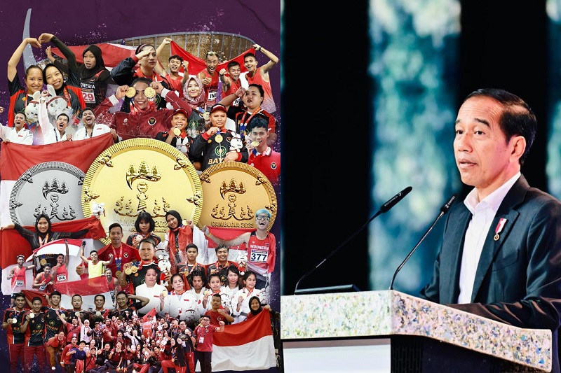 Jokowi Bersyukur Atlet Indonesia Boyong Banyak Medali di ASEAN Para Games Kamboja