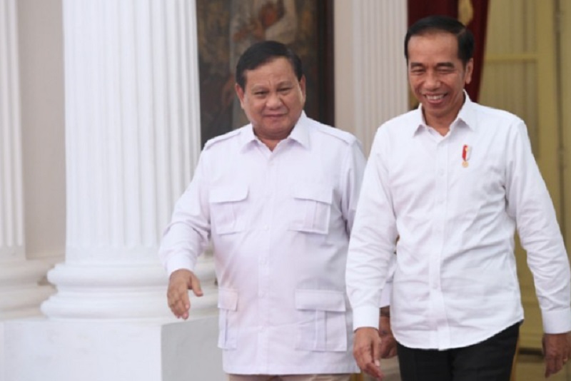 Presiden Jokowi bersama Prabowo Subianto