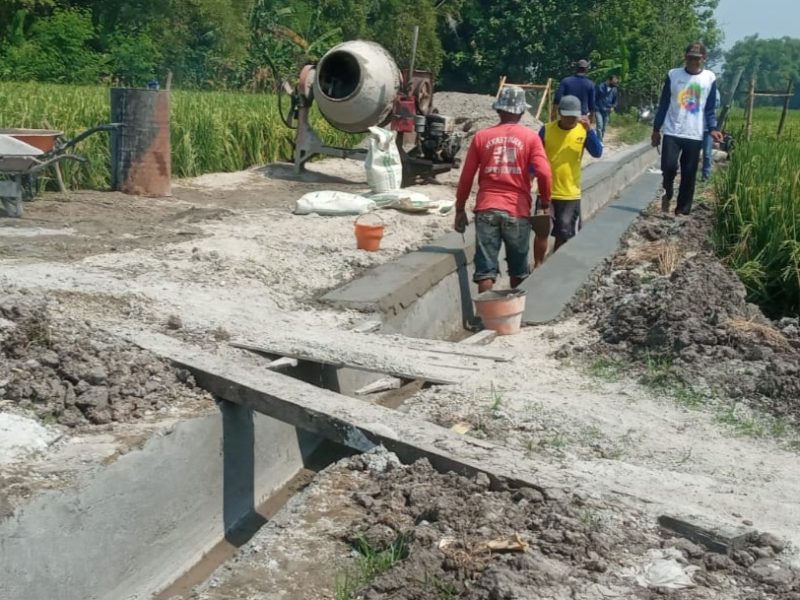 Proyek pengerjaan saluran tersier