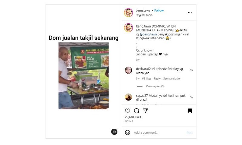 Tangkapan layar cuplikan viral