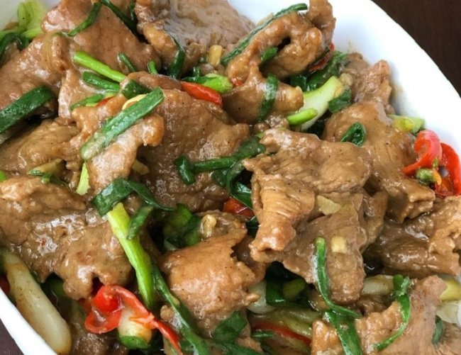 Tumis Daging Daun Bawang Tumis Daging Daun Bawang