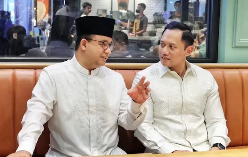 Anies Baswedan bersama AHY