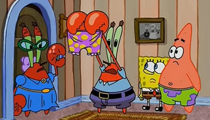 spongebob panty raid
