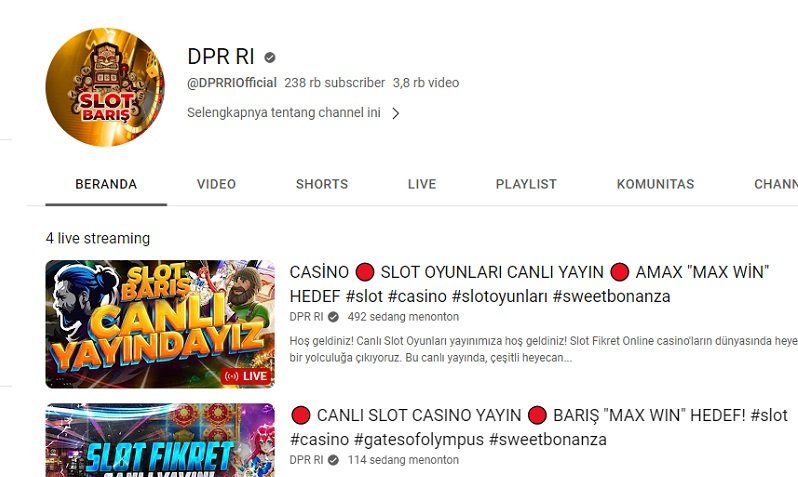 Akun YT DPR