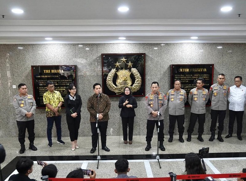 Erick Thohir dan Kapolri