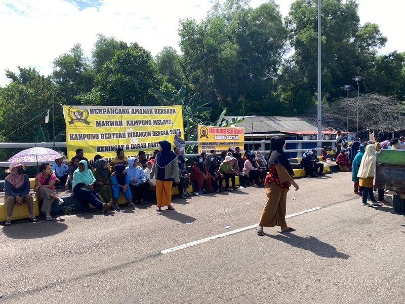 Unjuk rasa masyarakat Rempang tolak Rempang Eco-City