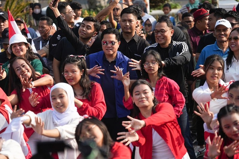 Erick Thohir saat Trophy Experience Piala Dunia U-17 di Surabaya Erick Thohir saat Trophy Experience Piala Dunia U-17 di Surabaya