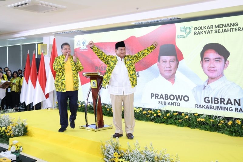 Prabowo dan Airlangga Rapimnas