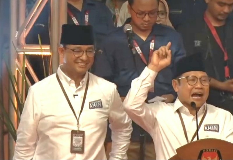 Anies - Muhaimin di KPU