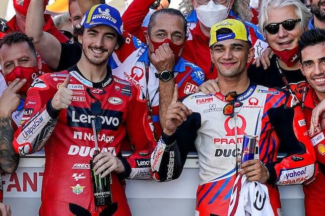 Francesco Bagnaia dan Jorge Martin