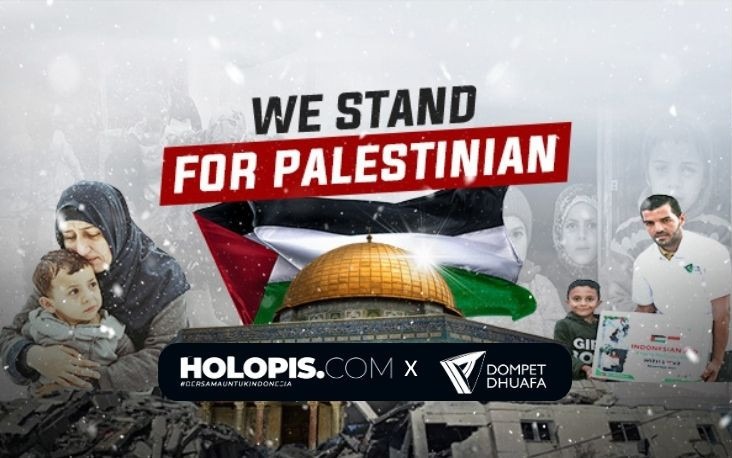 Holopis.com dan Dompet Dhuafa Galang Donasi untuk Palestina