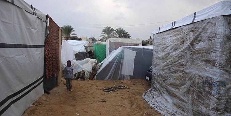 Tenda-tenda pengungsian di Gaza