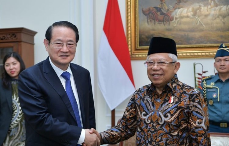 Wapres Ma'ruf dengan Yi Lianhong