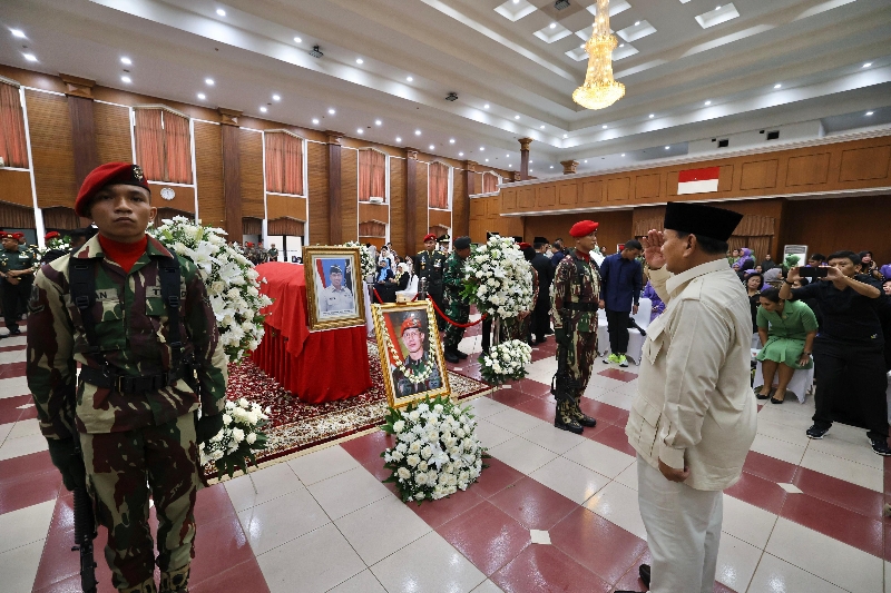 Penghormatan terkahir Prabowo ke Doni Monardo