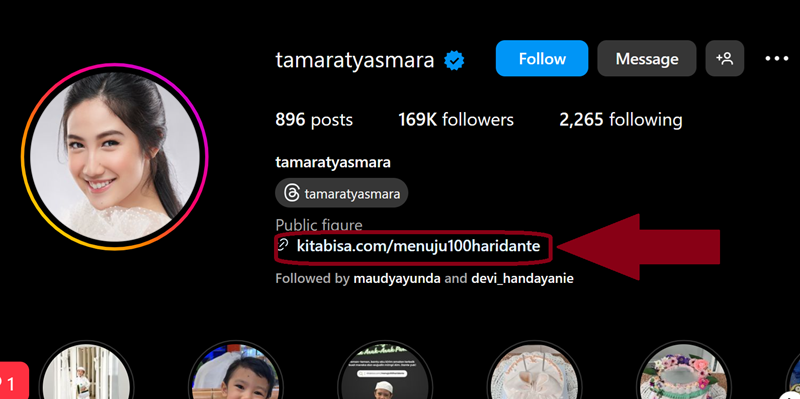 Tamara Tyasmara Jawab Tudingan Netizen soal Open Donasi Kematian Sang Anak 1 IG Tamara Tyasmara