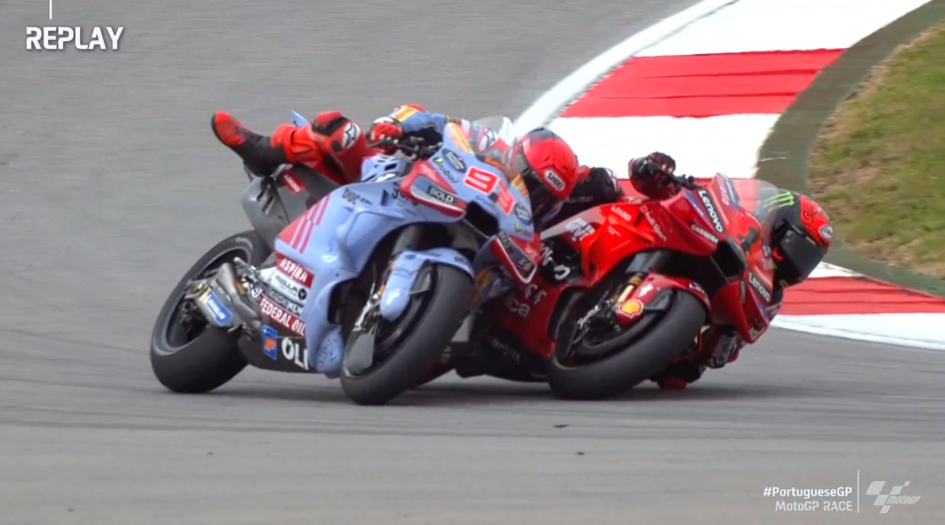 Bagnaia dan Marquez Tabrakan di MotoGP Portugal 2024