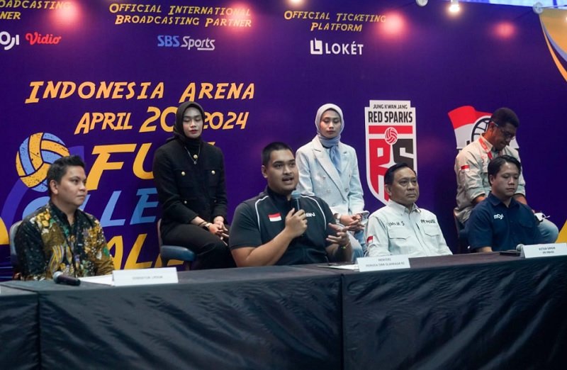 Menpora Dito saat Konpers