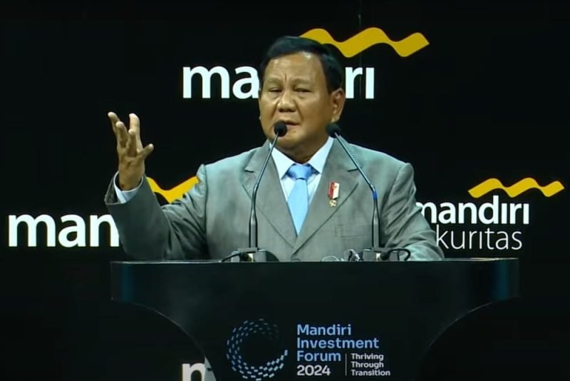 Prabowo di Mandiri Investment Forum