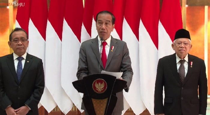 Presiden Jokowi di Halim