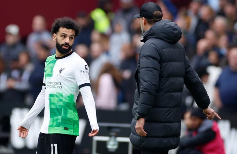 Mohamed Salah dan Jurgen Klopp