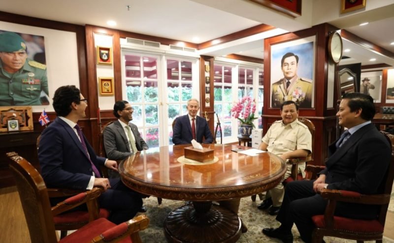 Prabowo Subianto dan Tonny Blair
