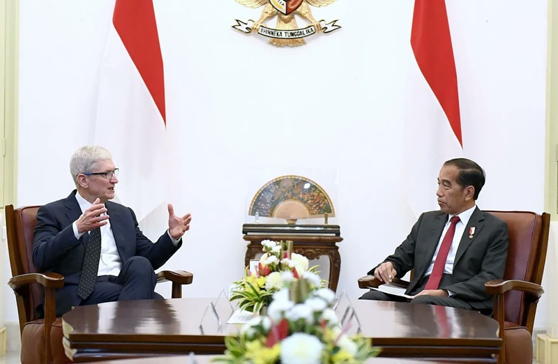 Tim Cook dan Jokowi