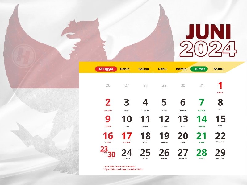 Kalender Juni 2024