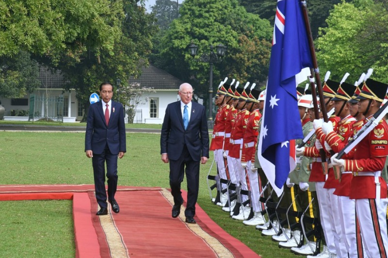Presiden Jokowi bersama Gubernur Jenderal Australia