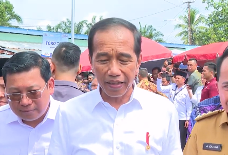 Presiden Jokowi di Musi Rawas Utara