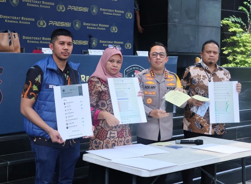 Rilis kasus bokep Polda Metro