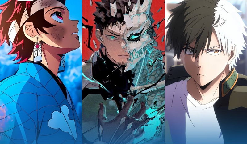 3 main character (mc) dari top anime musim spring 2024