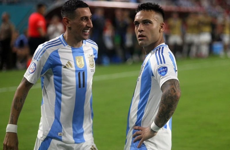 Angel Di Maria dan Lautaro Martinez