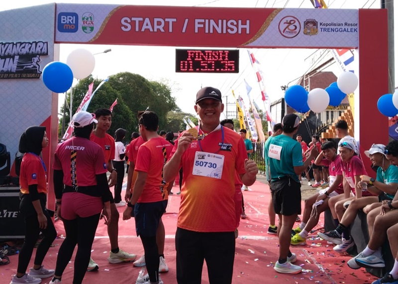 bhayangkara run 2024 di trenggalek