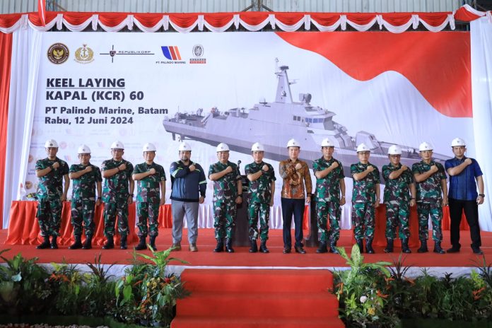 Keel Laying Kapal KCR 60 HOLOPIS