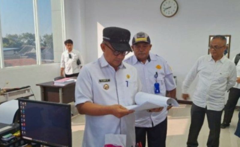 pj wali kota bekasi raden gani muhamad sidak ke layanan uji kir