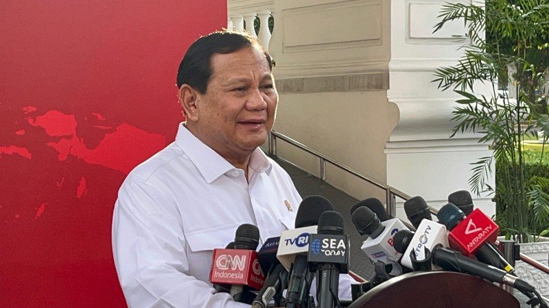 Prabowo Subianto di Istana