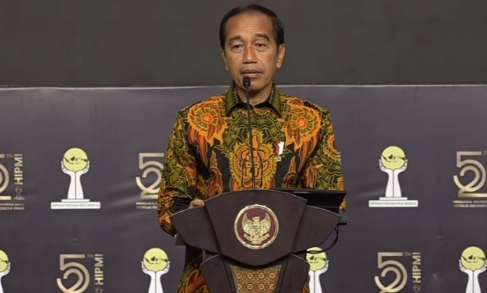 Presiden Jokowi di HIPMI