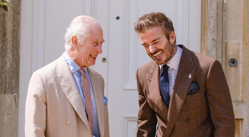 Raja Charles dan David Beckham
