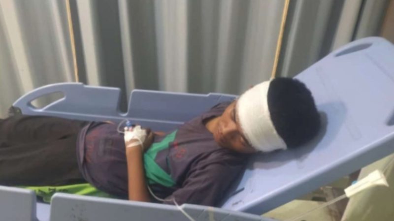 foto korban pembacokan geng motor
