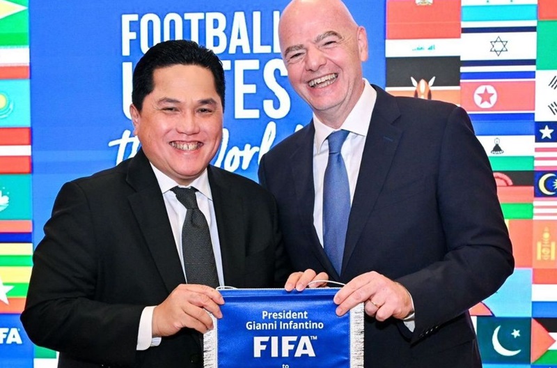 Erick Thohir dan Gianni Infantino