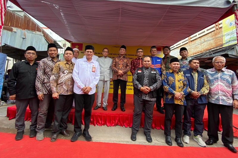ground breaking masjid long xuyen di vietnam