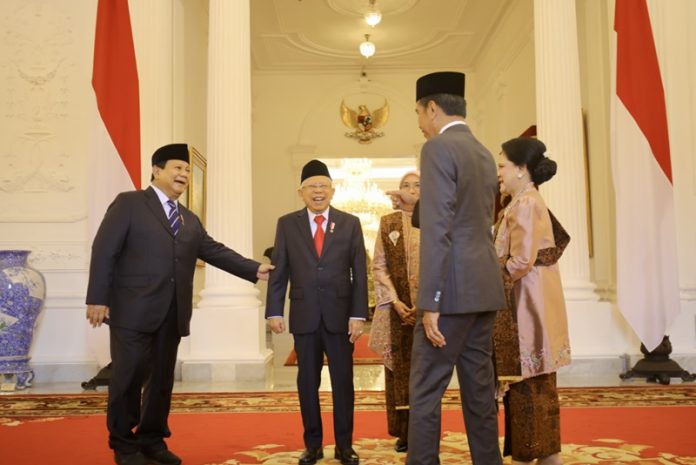 Momen keakraban Prabowo dan Jokowi