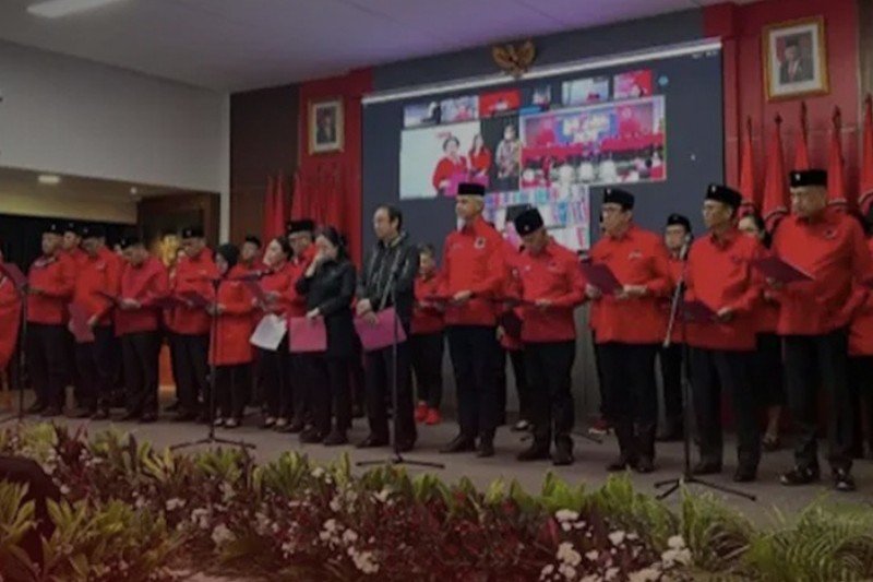pelantikan pengurus dpp pdip