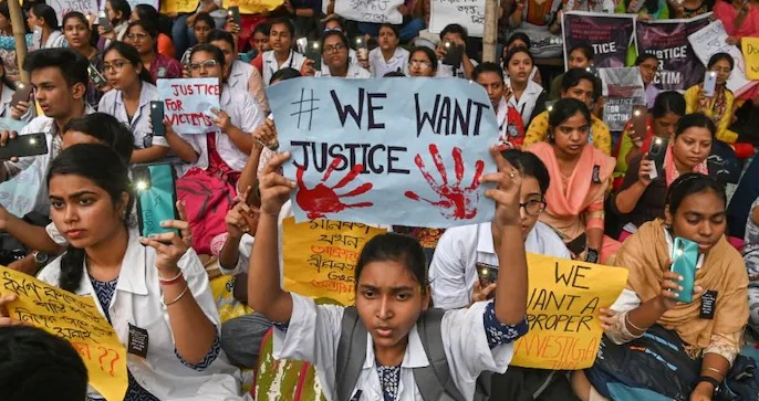 Aksi protes dokter India diperkosa