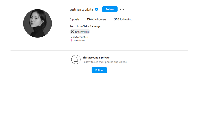 Akun Instagram Briptu Putri