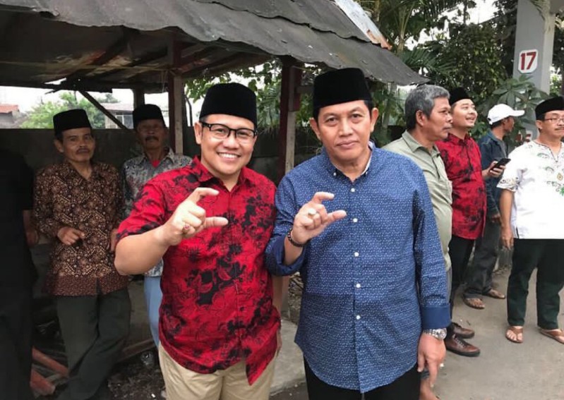 Cak Imin bersama Asep Adang Ruhiyat
