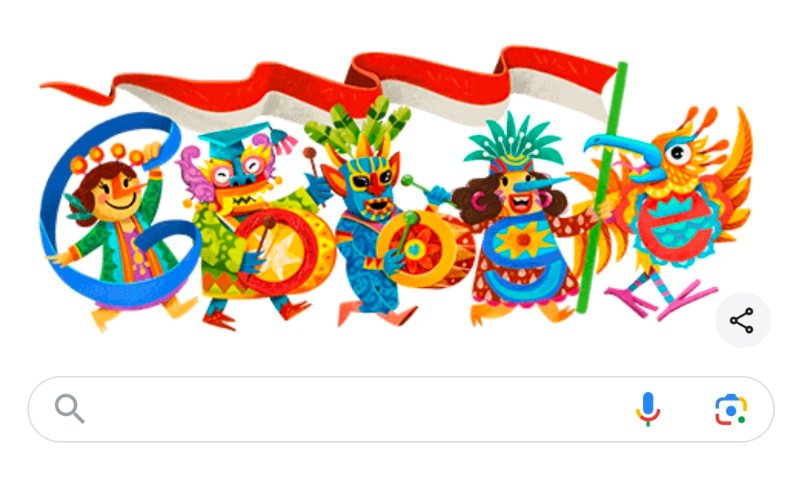 Google Doodle Hari Kemerdekaan Indonesia